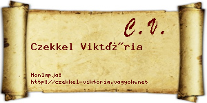 Czekkel Viktória névjegykártya